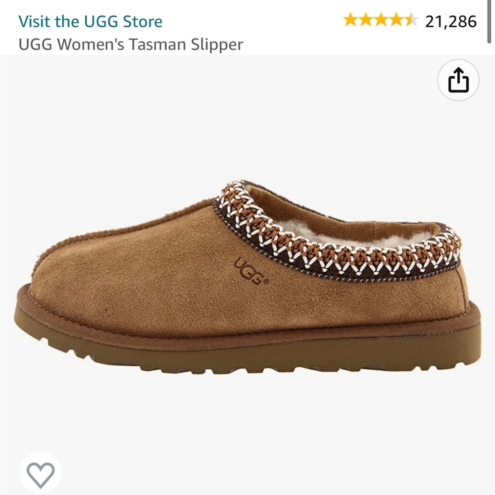 UGG Tasman chestnut slippers